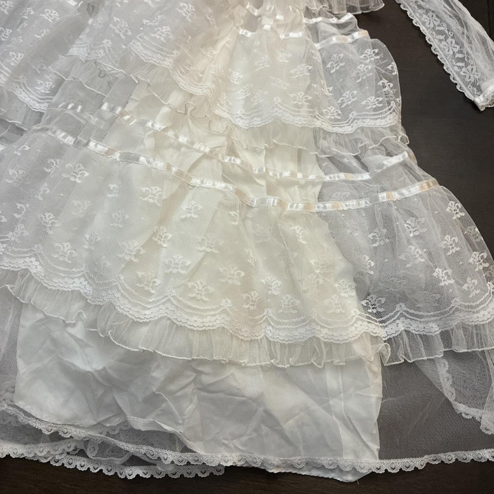 VTG Gunne Sax Romantic Renaissance Bridal Collection Lace Dress Gown Sz 13 - Picture 15 of 17